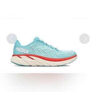 Hoka Women's Blue and Red Running Shoes